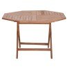 ΤΡΑΠΕΖΙ ΠΟΛΥΓΩΝΟ ΠΤΥΣΣΟΜΕΝΟ KARLIN HM6618 ΞΥΛΟ TEAK ΣΕ ΦΥΣΙΚΟ ΧΡΩΜΑ 120x120x75Yεκ.