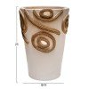 ΕΠΙΤΡΑΠΕΖΙΟ ΔΙΑΚΟΣΜΗΤΙΚΟ ΒΑΖΟ DEAN HM4677.02S ΤΕΡΑΚΟΤΑ ΣΕ ΚΡΕΜ--Φ19x25Υεκ.
