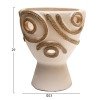ΕΠΙΤΡΑΠΕΖΙΟ ΔΙΑΚΟΣΜΗΤΙΚΟ ΒΑΖΟ DEAN HM4678.02 ΤΕΡΑΚΟΤΑ ΣΕ ΚΡΕΜ--Φ25x28Υεκ.