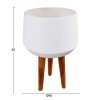ΓΛΑΣΤΡΑ ΕΣΩΤ.ΧΩΡΟΥ QUAN HM4680.02L FIBER CEMENT ΛΕΥΚΟ--ΒΑΣΗ TEAK Φ38x62Υεκ