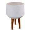 ΓΛΑΣΤΡΑ ΕΣΩΤ.ΧΩΡΟΥ QUAN HM4680.02L FIBER CEMENT ΛΕΥΚΟ--ΒΑΣΗ TEAK Φ38x62Υεκ