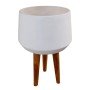 ΓΛΑΣΤΡΑ ΕΣΩΤ.ΧΩΡΟΥ QUAN HM4680.02L FIBER CEMENT ΛΕΥΚΟ--ΒΑΣΗ TEAK Φ38x62Υεκ