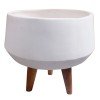ΓΛΑΣΤΡΑ ΕΣΩΤ.ΧΩΡΟΥ QUAN HM4680.02S FIBER CEMENT ΛΕΥΚΟ--ΒΑΣΗ TEAK Φ37x36Υεκ