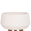 ΓΛΑΣΤΡΑ ΕΣΩΤ.ΧΩΡΟΥ QUAN HM4680.02S FIBER CEMENT ΛΕΥΚΟ--ΒΑΣΗ TEAK Φ37x36Υεκ