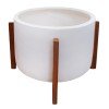 ΓΛΑΣΤΡΑ ΕΣΩΤ.ΧΩΡΟΥ HOFF HM4682.02L FIBER CEMENT ΛΕΥΚΟ-TEAK ΒΑΣΗ Φ50x35Υεκ