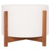 ΓΛΑΣΤΡΑ ΕΣΩΤ.ΧΩΡΟΥ HOFF HM4682.02L FIBER CEMENT ΛΕΥΚΟ-TEAK ΒΑΣΗ Φ50x35Υεκ