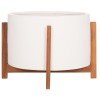 ΓΛΑΣΤΡΑ ΕΣΩΤ.ΧΩΡΟΥ HOFF HM4682.02L FIBER CEMENT ΛΕΥΚΟ-TEAK ΒΑΣΗ Φ50x35Υεκ