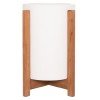 ΓΛΑΣΤΡΑ ΕΣΩΤ.ΧΩΡΟΥ HOFF HM4682.02S FIBER CEMENT ΛΕΥΚΟ-TEAK ΒΑΣΗ Φ33x42Υεκ