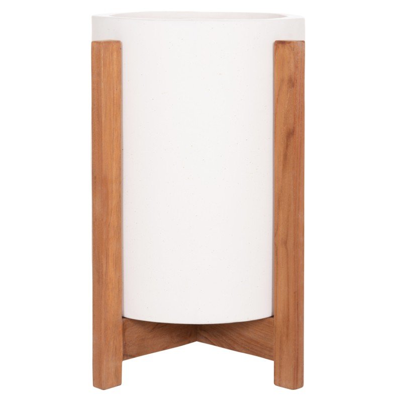 ΓΛΑΣΤΡΑ ΕΣΩΤ.ΧΩΡΟΥ HOFF HM4682.02S FIBER CEMENT ΛΕΥΚΟ-TEAK ΒΑΣΗ Φ33x42Υεκ