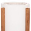 ΓΛΑΣΤΡΑ ΕΣΩΤ.ΧΩΡΟΥ HOFF HM4682.02S FIBER CEMENT ΛΕΥΚΟ-TEAK ΒΑΣΗ Φ33x42Υεκ