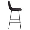ΣΚΑΜΠΟ ΜΠΑΡ VINCENT HM9298.24 ΜΕΣΑΙΟΥ ΥΨΟΥΣ-ΜΑΥΡΟ ΥΦΑΣΜΑ-ΜΕΤΑΛΛΙΚΑ ΠΟΔΙΑ 43x50x92,5Υεκ