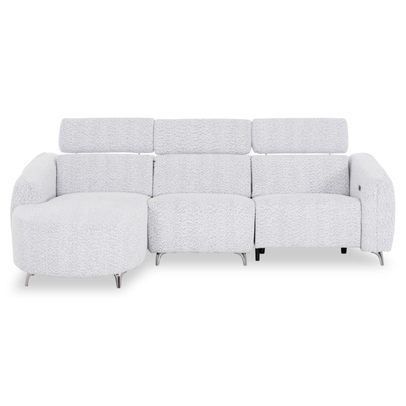 ΚΑΝΑΠΕΣ ΑΡΙΣΤΕΡΗ ΓΩΝΙΑ 3Θ ΜΕ RECLINE VALENTE HM3317.01L ΑΝΟΙΧΤΟ ΓΚΡΙ ΥΦΑΣΜΑ 275x160x104Yεκ