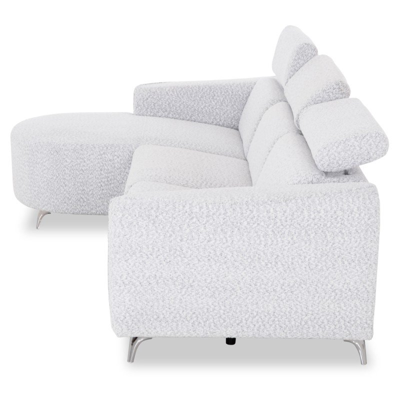 ΚΑΝΑΠΕΣ ΑΡΙΣΤΕΡΗ ΓΩΝΙΑ 3Θ ΜΕ RECLINE VALENTE HM3317.01L ΑΝΟΙΧΤΟ ΓΚΡΙ ΥΦΑΣΜΑ 275x160x104Yεκ