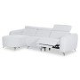 ΚΑΝΑΠΕΣ ΑΡΙΣΤΕΡΗ ΓΩΝΙΑ 3Θ ΜΕ RECLINE VALENTE HM3317.01L ΑΝΟΙΧΤΟ ΓΚΡΙ ΥΦΑΣΜΑ 275x160x104Yεκ