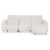 ΚΑΝΑΠΕΣ ΔΕΞΙΑ ΓΩΝΙΑ 3Θ ΜΕ RECLINE VALENTE HM3317.02R ΜΠΕΖ ΥΦΑΣΜΑ 275x160x104Yεκ