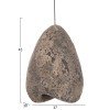ΦΩΤΙΣΤΙΚΟ ΟΡΟΦΗΣ ΜΕ ΟΨΗ ΠΕΤΡΑΣ STONER (S) HM4417.04 ΓΚΡΙ--37x30x45Υεκ.