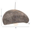 ΦΩΤΙΣΤΙΚΟ ΟΡΟΦΗΣ ΜΕ ΟΨΗ ΠΕΤΡΑΣ STONER (M) HM4418.04 ΓΚΡΙ--55x45x40Υεκ.