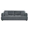 ΚΑΝΑΠΕΣ 3-ΘΕΣΙΟΣ STRUCTO HM3329.01 ΓΚΡΙ ΥΦΑΣΜΑ 227x94x88Υεκ.