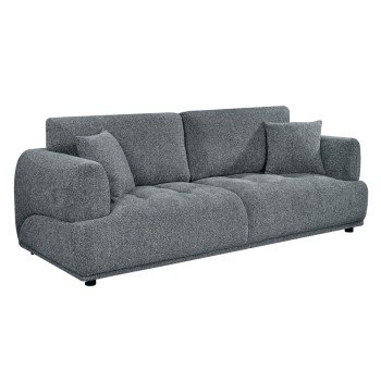 ΚΑΝΑΠΕΣ 3-ΘΕΣΙΟΣ STRUCTO HM3329.01 ΓΚΡΙ ΥΦΑΣΜΑ 227x94x88Υεκ.