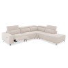 ΚΑΝΑΠΕΣ ΔΕΞΙΑ ΓΩΝΙΑ 5Θ ΜΕ RECLINE LUNARIS HM3316.02R ΕΚΡΟΥ ΥΦΑΣΜΑ 307x267x94Yεκ