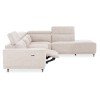 ΚΑΝΑΠΕΣ ΔΕΞΙΑ ΓΩΝΙΑ 5Θ ΜΕ RECLINE LUNARIS HM3316.02R ΕΚΡΟΥ ΥΦΑΣΜΑ 307x267x94Yεκ