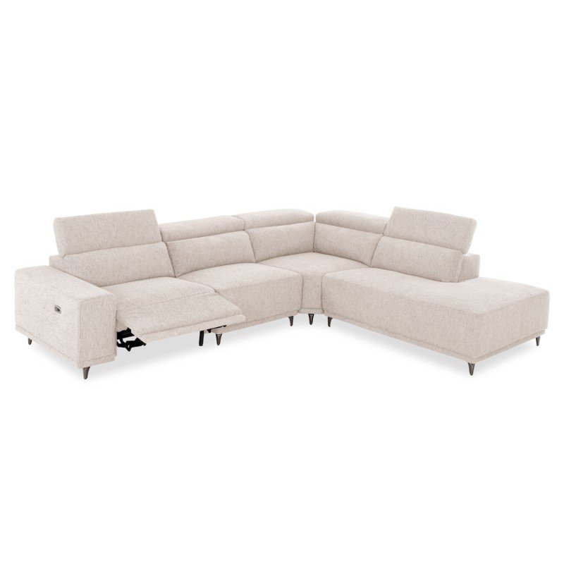 ΚΑΝΑΠΕΣ ΔΕΞΙΑ ΓΩΝΙΑ 5Θ ΜΕ RECLINE LUNARIS HM3316.02R ΕΚΡΟΥ ΥΦΑΣΜΑ 307x267x94Yεκ