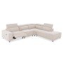 ΚΑΝΑΠΕΣ ΔΕΞΙΑ ΓΩΝΙΑ 5Θ ΜΕ RECLINE LUNARIS HM3316.02R ΕΚΡΟΥ ΥΦΑΣΜΑ 307x267x94Yεκ