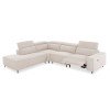 ΚΑΝΑΠΕΣ ΑΡΙΣΤΕΡΗ ΓΩΝΙΑ 5Θ ΜΕ RECLINE LUNARIS HM3316.02L ΕΚΡΟΥ ΥΦΑΣΜΑ 307x267x94Yεκ