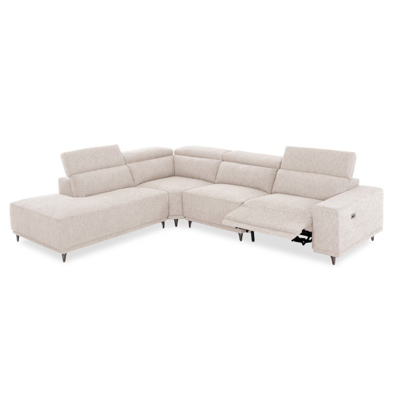 ΚΑΝΑΠΕΣ ΑΡΙΣΤΕΡΗ ΓΩΝΙΑ 5Θ ΜΕ RECLINE LUNARIS HM3316.02L ΕΚΡΟΥ ΥΦΑΣΜΑ 307x267x94Yεκ