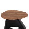ΒΟΗΘΗΤΙΚΟ ΤΡΑΠΕΖΙ AIDA HM4692.01 FIBER CEMENT ΜΑΥΡΟ--ΞΥΛΟ TEAK TOP 47x60x59Υεκ