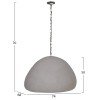 ΦΩΤΙΣΤΙΚΟ ΟΡΟΦΗΣ ΚΡΕΜΑΣΤΟ JAYLEN HM4703.03XL FIBER CEMENT ΓΚΡΙ 74x68x50-70Υεκ.