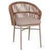 ΠΟΛΥΘΡΟΝΑ ΑΛΟΥΜΙΝΙΟΥ ORIN HM6265.03 ΚΑΠΟΥΤΣΙΝΟ- P.E.RATTAN ΣΕ ΦΥΣΙΚΟ 58x61x75Υεκ.