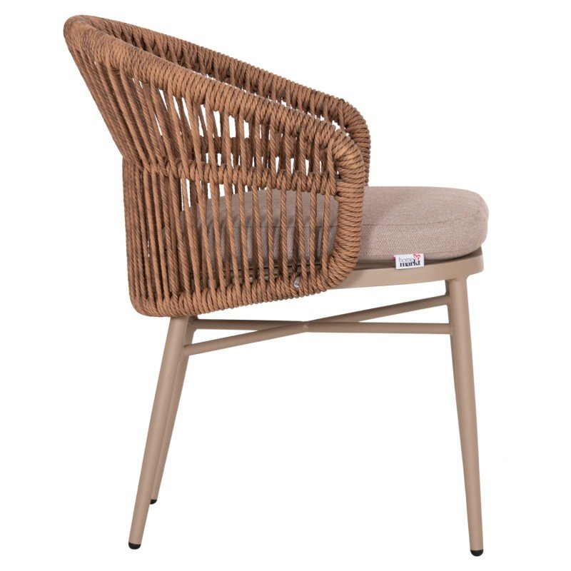 ΠΟΛΥΘΡΟΝΑ ΑΛΟΥΜΙΝΙΟΥ ORIN HM6265.03 ΚΑΠΟΥΤΣΙΝΟ- P.E.RATTAN ΣΕ ΦΥΣΙΚΟ 58x61x75Υεκ.