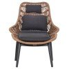 ΠΟΛΥΘΡΟΝΑ LOUNGE ΜΕ ΥΠΟΠΟΔΙΟ REMVAZZO HM6561.01 ΑΛΟΥΜΙΝΙΟ ΓΚΡΙ--WICKER 90x85x96Υεκ