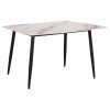 ΤΡΑΠΕΖΙ RAVEN HM18149.04 ΚΕΡΑΜΙΚΟ TOP ΜΕ ΟΨΗ ΛΕΥΚΟ/ΚΑΦΕ ΜΑΡΜΑΡΟ 140x80x74Υεκ.