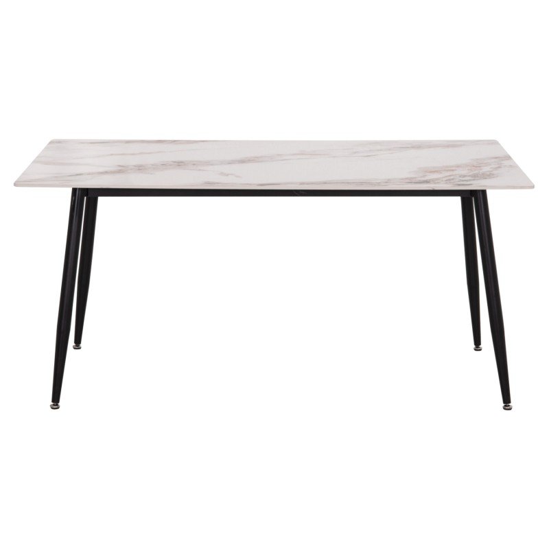 ΤΡΑΠΕΖΙ RAVEN HM18150.04 ΚΕΡΑΜΙΚΟ TOP ΜΕ ΟΨΗ ΛΕΥΚΟ/ΚΑΦΕ ΜΑΡΜΑΡΟ 160x80x74Υεκ.