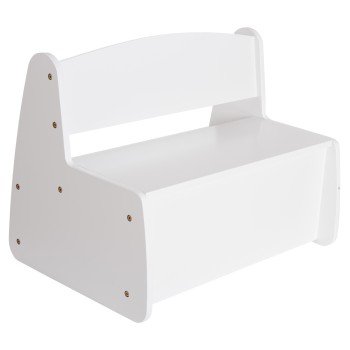 ΠΑΓΚΑΚΙ ΠΑΙΔΙΚΟ ΜΕ ΑΠΟΘ.ΧΩΡΟ RICKI HM18342.03 MDF & ΚΟΝΤΡΑΠΛΑΚΕ ΛΕΥΚΟ 63x43x47Υεκ