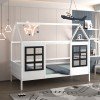 ΠΑΙΔΙΚΟ ΚΡΕΒΑΤΙ τ.MONTESSORI DOMER HM742.01 ΞΥΛΟ ΠΕΥΚΟΥ ΛΕΥΚΟ--ΓΙΑ 90x190εκ