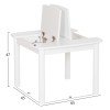 ΤΡΑΠΕΖΑΚΙ ΠΑΙΔΙΚΟ ΜΕ ΑΠΟΘ.ΧΩΡΟΥΣ RICKI HM18339.03 MDF & ΣΥΜΗΔΑ ΣΕ ΛΕΥΚΟ 65x65x47Υεκ