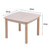 ΤΡΑΠΕΖΑΚΙ ΠΑΙΔΙΚΟ ΜΕ ΑΠΟΘ.ΧΩΡΟΥΣ RICKI HM18339.01 MDF & ΣΥΜΗΔΑ ΣΕ ΦΥΣΙΚΟ 65x65x47Υεκ