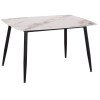 ΤΡΑΠΕΖΙ RAVEN HM9854.04 ΚΕΡΑΜΙΚΟ TOP ΜΕ ΟΨΗ ΜΑΡΜΑΡΟΥ τ.CALACATTA 120x70x73Υεκ.