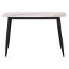 ΤΡΑΠΕΖΙ RAVEN HM9854.04 ΚΕΡΑΜΙΚΟ TOP ΜΕ ΟΨΗ ΜΑΡΜΑΡΟΥ τ.CALACATTA 120x70x73Υεκ.