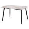 ΤΡΑΠΕΖΙ RAVEN HM9854.04 ΚΕΡΑΜΙΚΟ TOP ΜΕ ΟΨΗ ΜΑΡΜΑΡΟΥ τ.CALACATTA 120x70x73Υεκ.