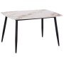 ΤΡΑΠΕΖΙ RAVEN HM9854.04 ΚΕΡΑΜΙΚΟ TOP ΜΕ ΟΨΗ ΜΑΡΜΑΡΟΥ τ.CALACATTA 120x70x73Υεκ.