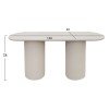ΚΟΝΣΟΛΑ KENJI HM6584.02 FIBER CEMENT ΣΕ ΑΝΟΙΧΤΟ ΜΠΕΖ--140x40x77Υεκ.