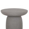 ΤΡΑΠΕΖΙ ΒΟΗΘΗΤΙΚΟ FIBER CEMENT ΣΤΡΟΓΓΥΛΟ HIKARI HM6593.01 ΓΚΡΙ Φ46x48Υεκ.
