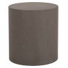 ΤΡΑΠΕΖΙ ΒΟΗΘΗΤΙΚΟ FIBER CEMENT ΣΤΡΟΓΓΥΛΟ KYOKO HM6592.01 ΓΚΡΙ Φ40x43Υεκ.