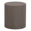 ΤΡΑΠΕΖΙ ΒΟΗΘΗΤΙΚΟ FIBER CEMENT ΣΤΡΟΓΓΥΛΟ KYOKO HM6592.01 ΓΚΡΙ Φ40x43Υεκ.