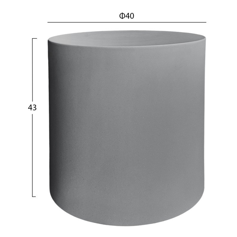 ΤΡΑΠΕΖΙ ΒΟΗΘΗΤΙΚΟ FIBER CEMENT ΣΤΡΟΓΓΥΛΟ KYOKO HM6592.01 ΓΚΡΙ Φ40x43Υεκ. ΤΡΑΠΕΖΙ ΒΟΗΘΗΤΙΚΟ FIBER CEMENT ΣΤΡΟΓΓΥΛΟ KYOKO HM6592.01 ΓΚΡΙ Φ40x43Υεκ.