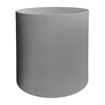 ΤΡΑΠΕΖΙ ΒΟΗΘΗΤΙΚΟ FIBER CEMENT ΣΤΡΟΓΓΥΛΟ KYOKO HM6592.01 ΓΚΡΙ Φ40x43Υεκ.